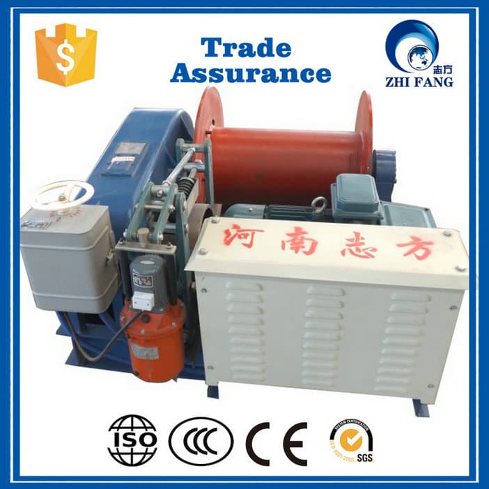 High Speed Electric Winch with Single Cable Drum for sale